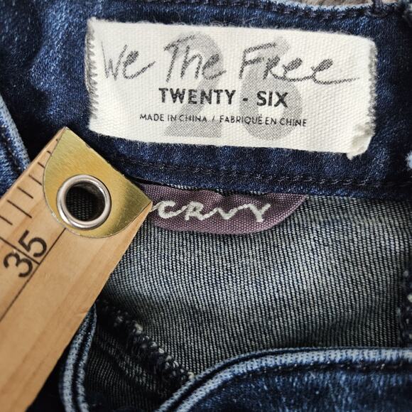 We the Free People Jeans Womens 26 Ma Cherie Flare Curvy Boho Bell Bottoms Retro - Picture 3 of 12